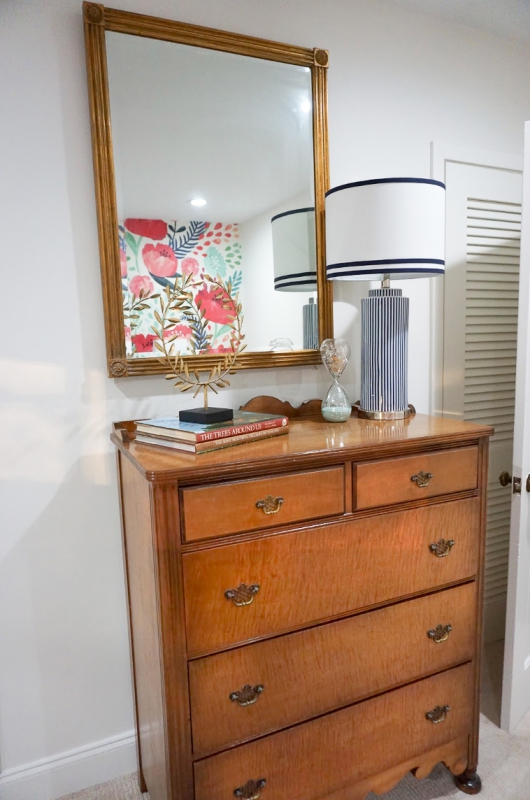 style stitch decor birmingham al wooden dresser framed mirror navy lamp shade